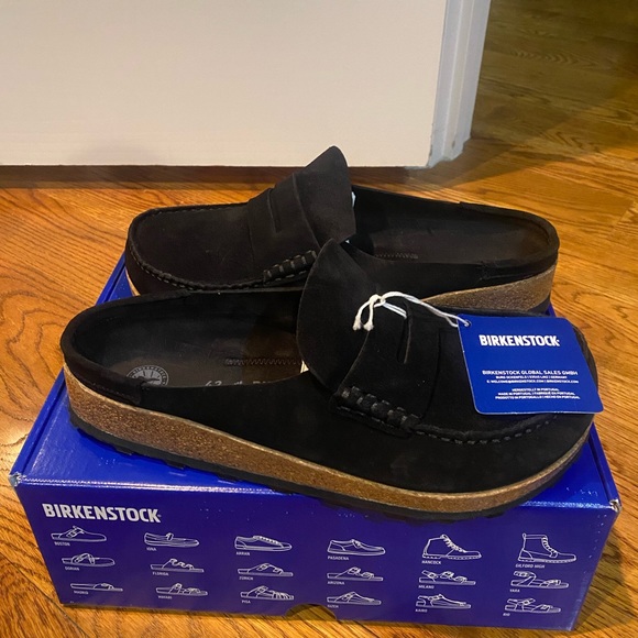 Birkenstock Naples mule black suede 11m new sw - Picture 1 of 6